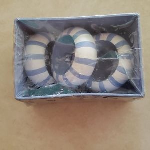 NIB blue napkin rings